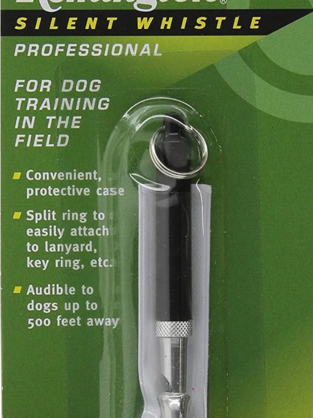 Remington Silent Dog Whistle - Black and Silver